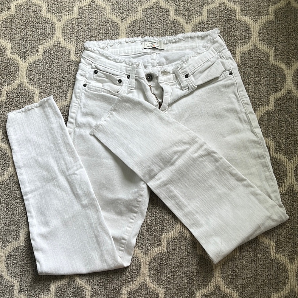 Principle white skinny jeans